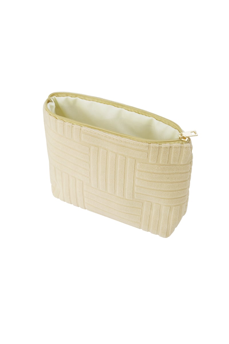 Lightweight Jacquard Travel Makeup Bag