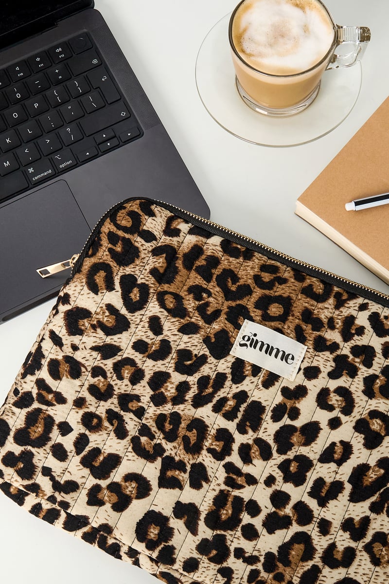 Leopard Lover laptop sleeve