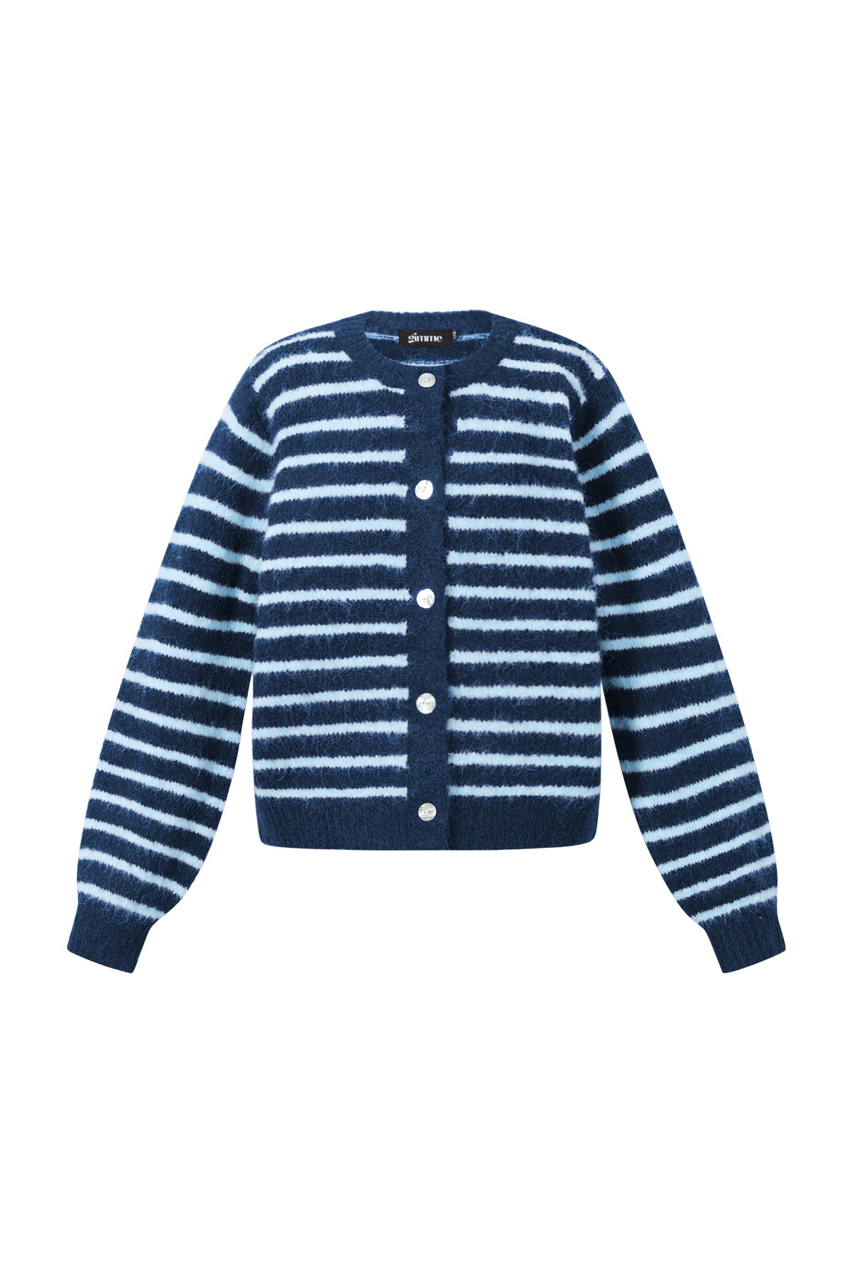 Polyester fiber (polyester) Knit cardigan Stripes Casual Fall/Winter Clothes