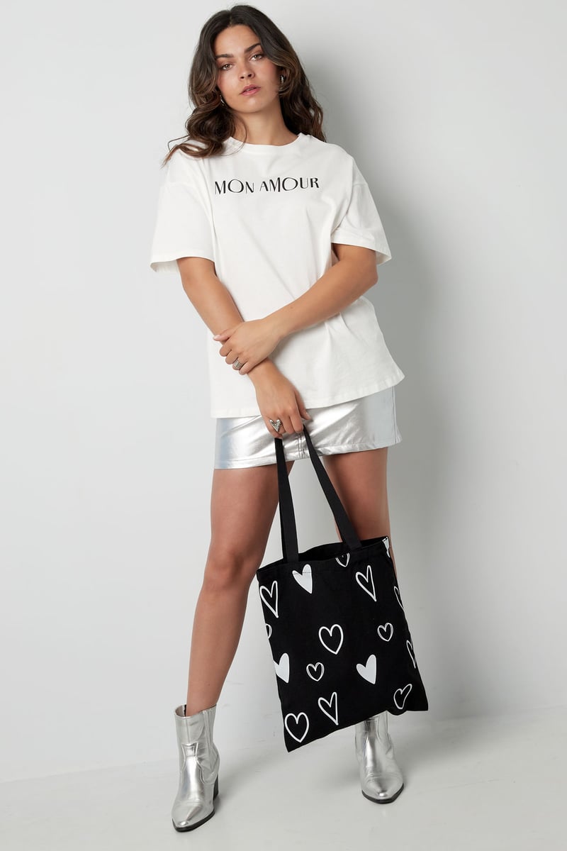 Canvas shopper hearts