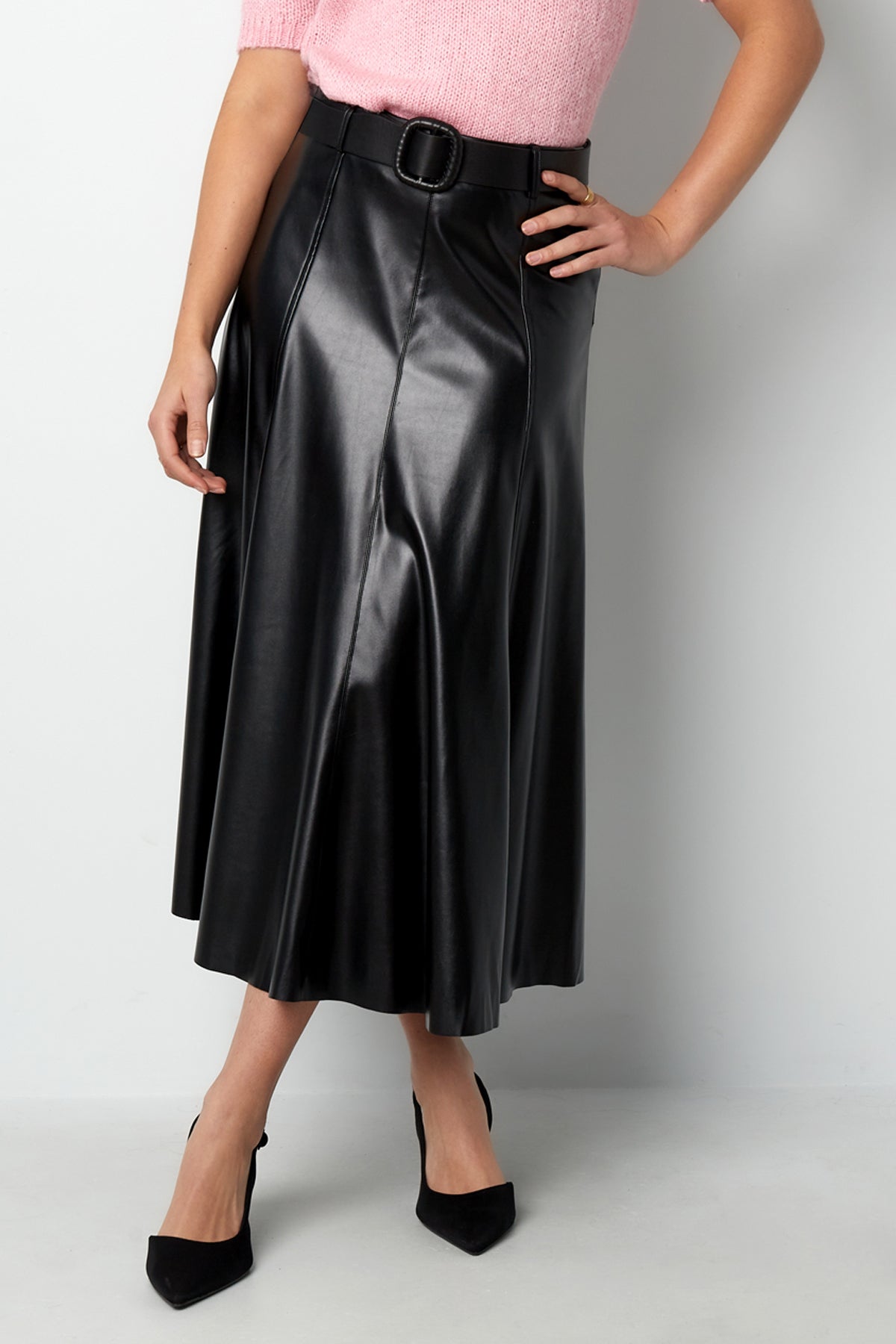 PU long skirt