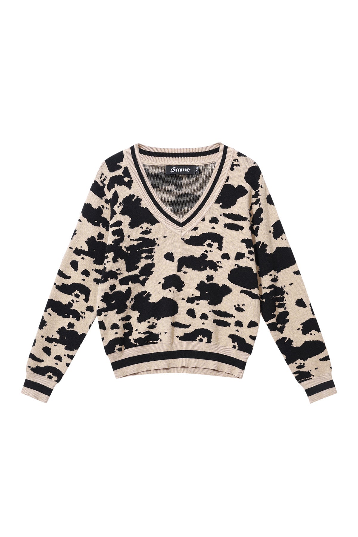 Adhesive (human cotton) Knit sweaters Leopard print Casual Fall/Winter  Clothes
