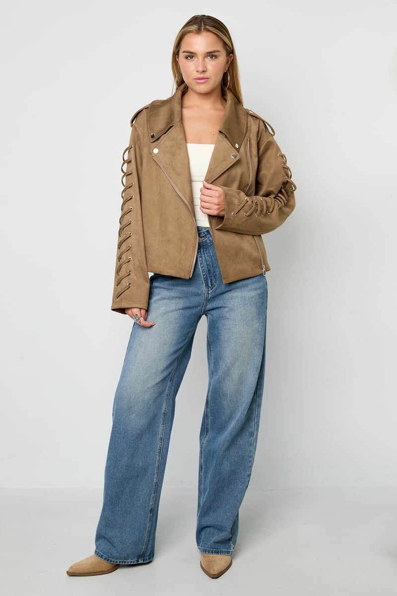 Laced Suede Jacket