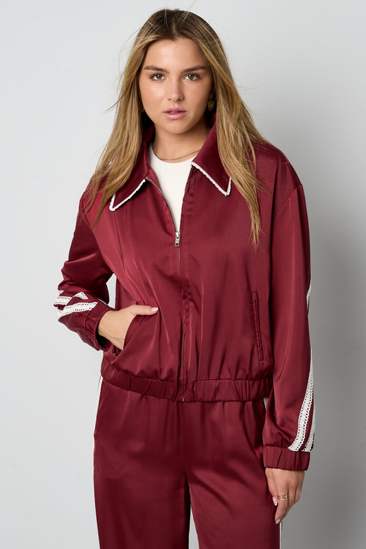 Satin Look Sporty Jacket
