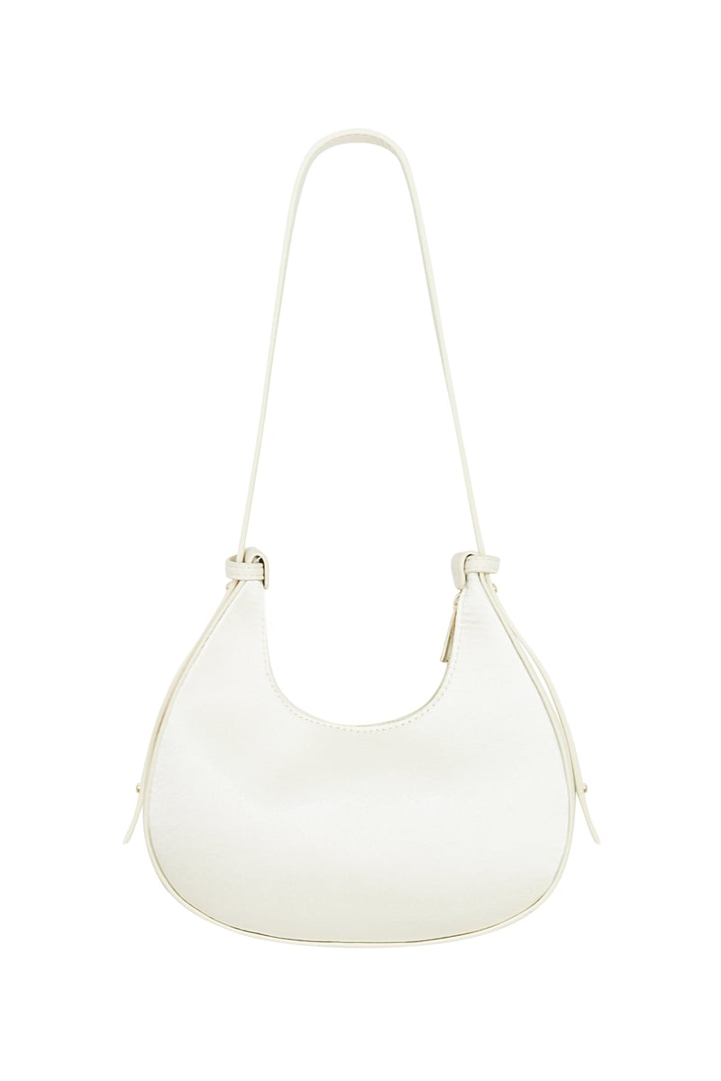 Croissant Bag White Glitters - PU