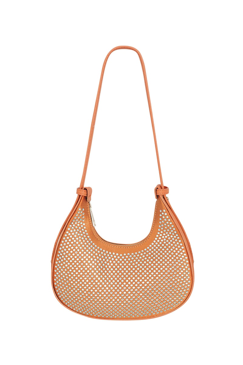 Croissant Bag White Glitters - PU
