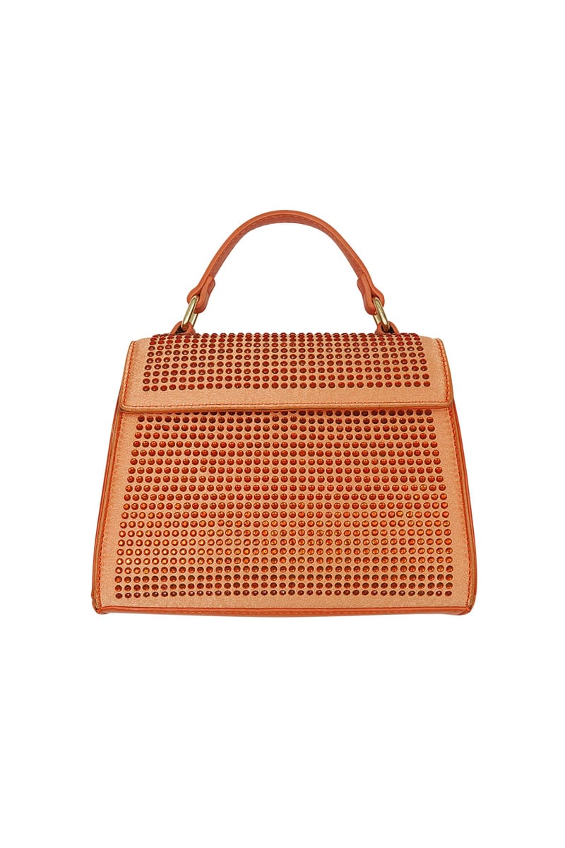 Handbag strass - lilac PU