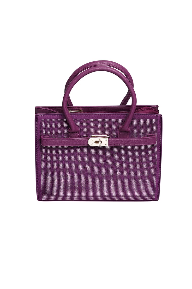 Handbag lock strass