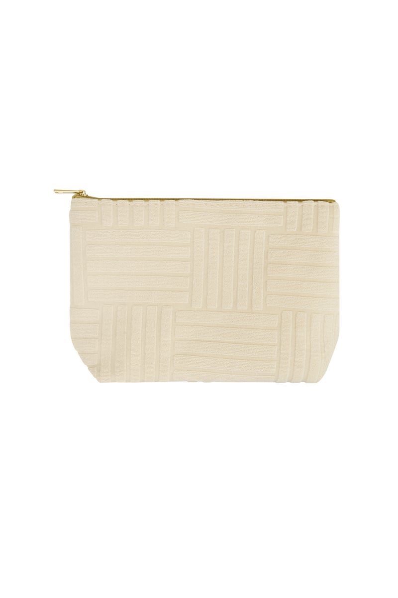 Lightweight Jacquard Travel Makeup Bag