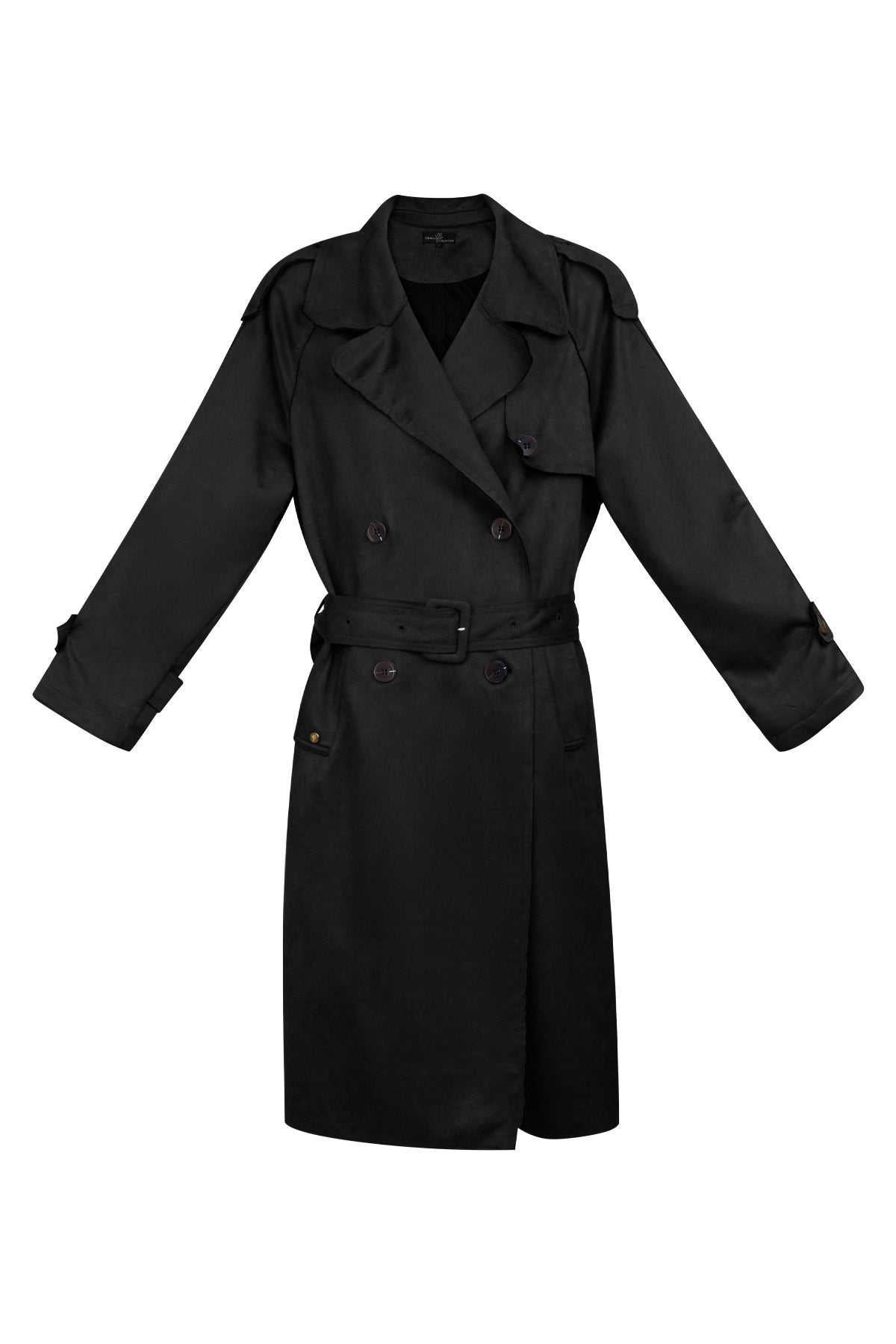Classic trench coat suede - green S