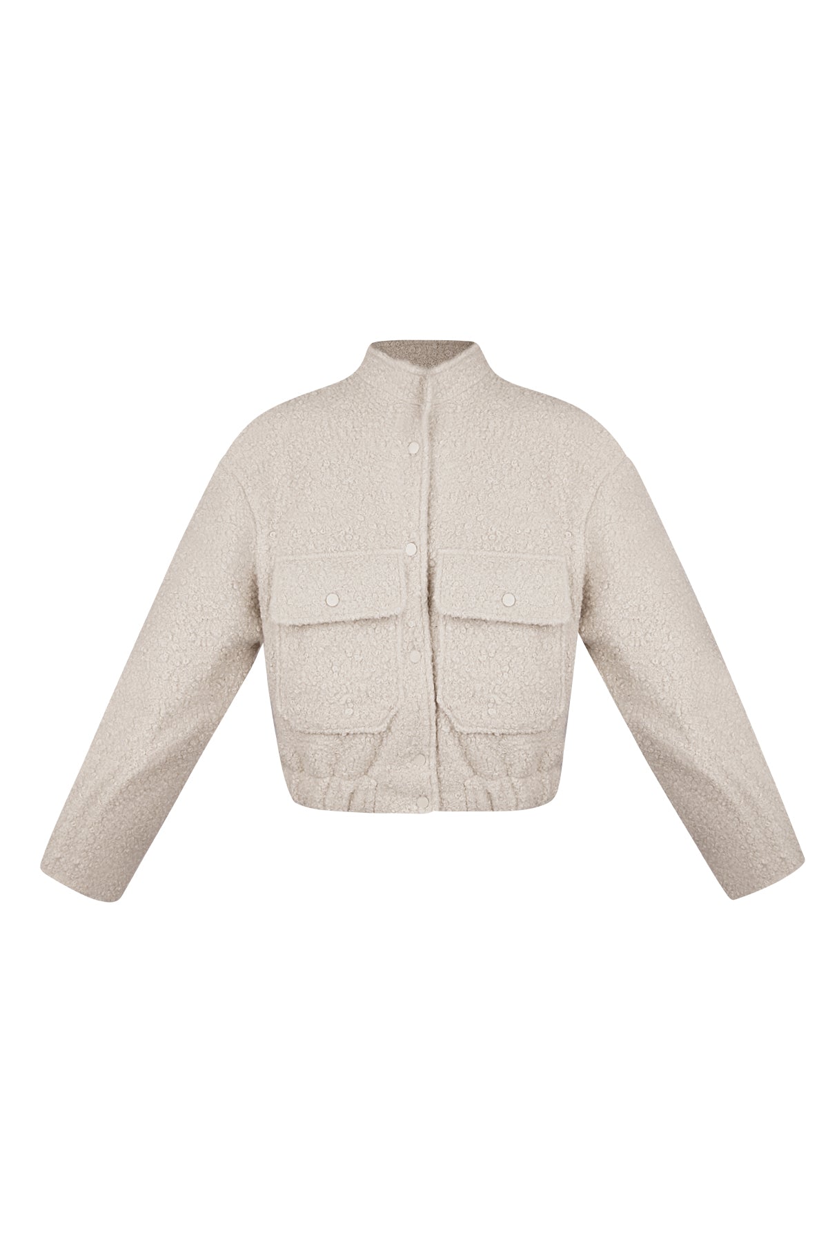 Boucle bomber jacket