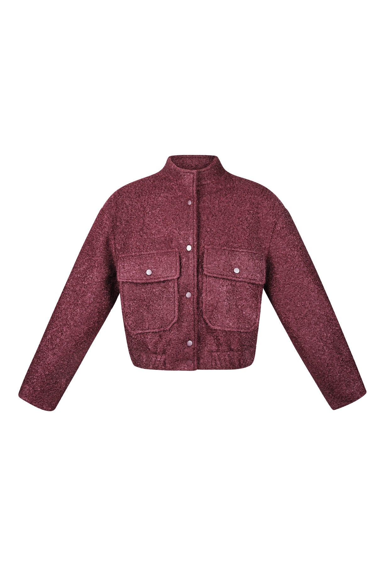 Boucle bomber jacket
