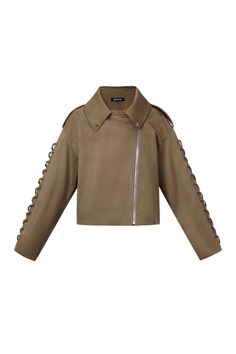 Laced Suede Jacket