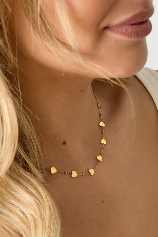 Stainless Steel Chain Necklaces Heart Casual Daily Simple Series Women's jewelry