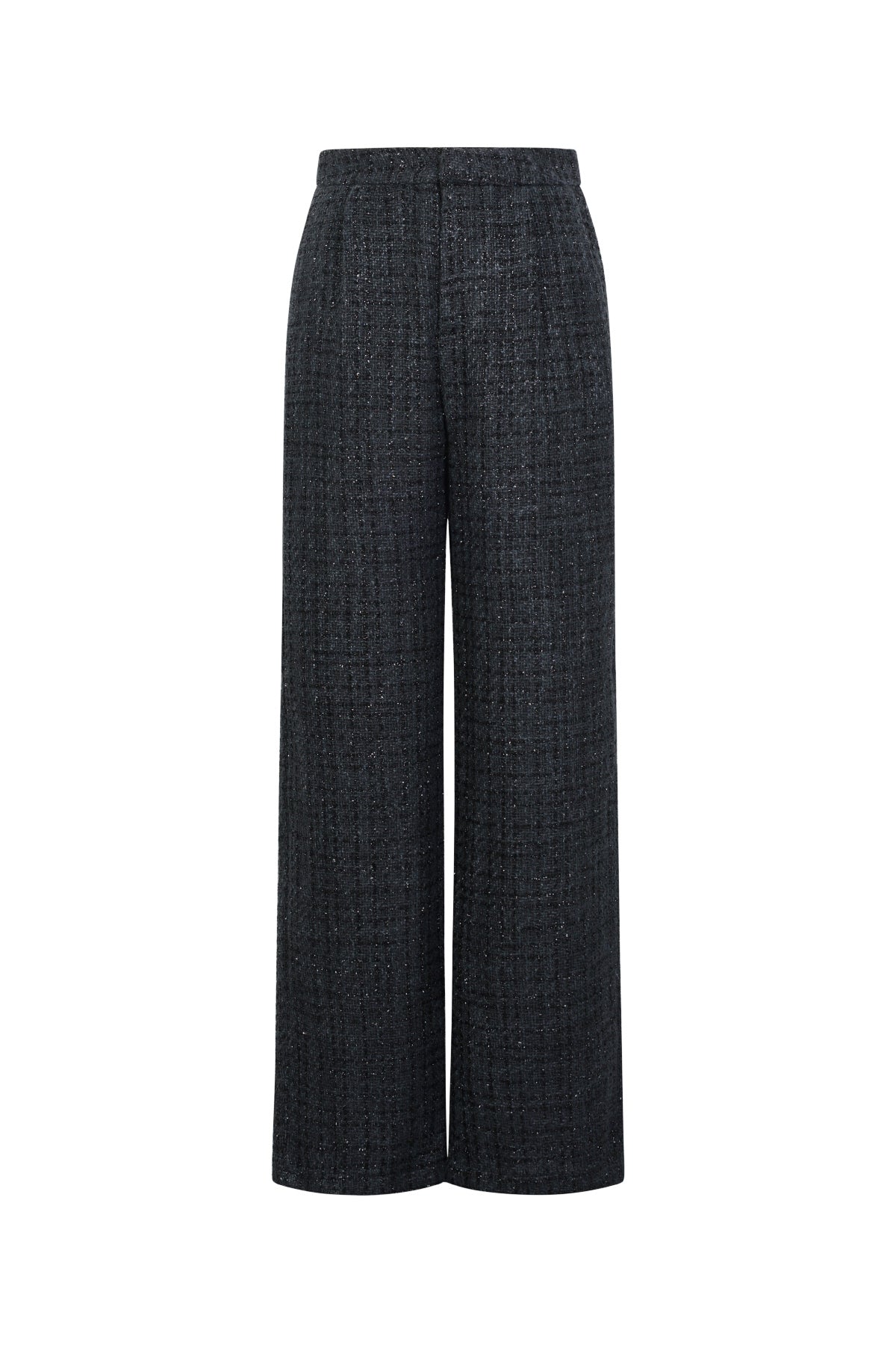 Polyester fiber (polyester) Straight pants Checkered Elegant Fall/Winter  Clothes