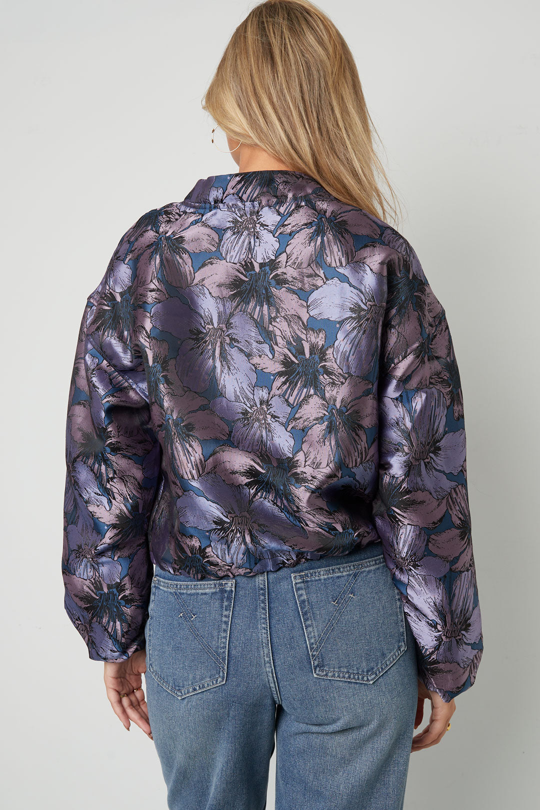 Jacquard Jacket Flower