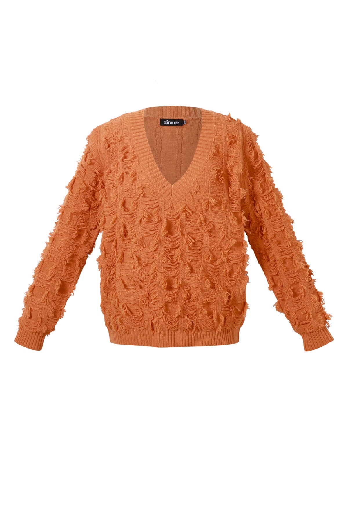 Vneck Fluffy Knit