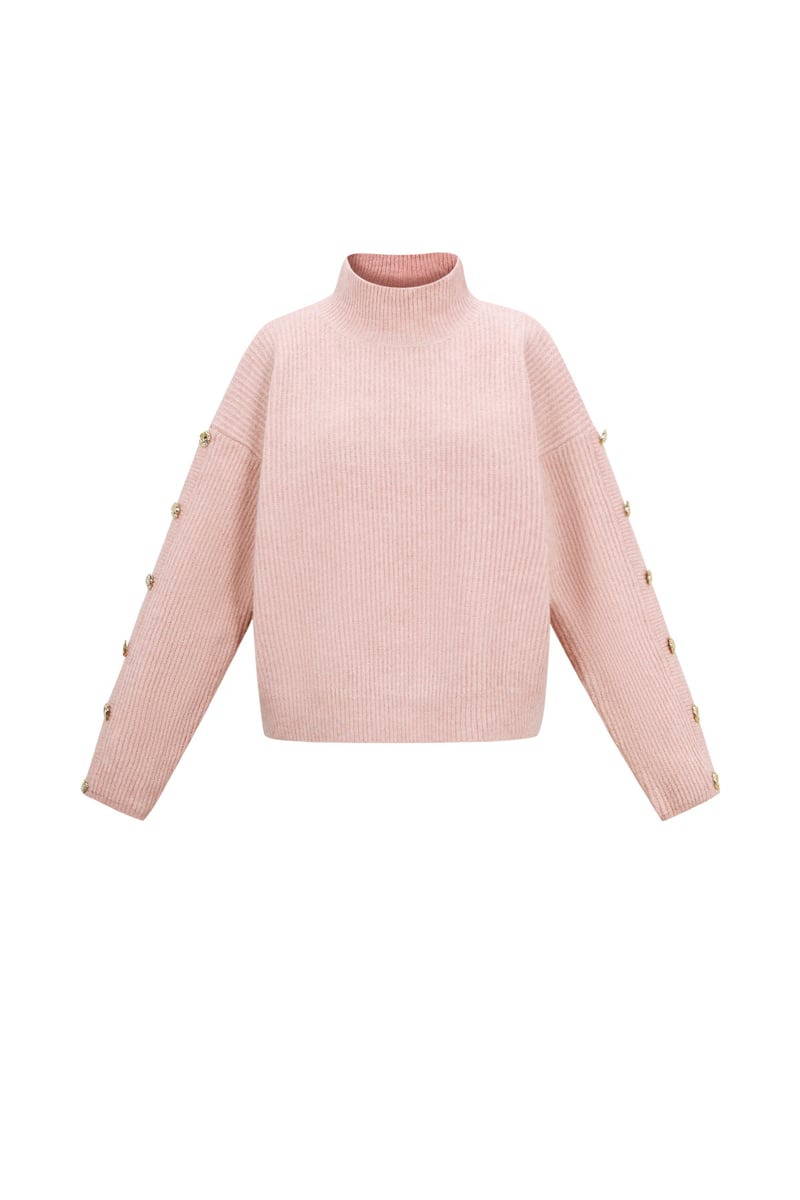 Sweater with buttons on the sleeves