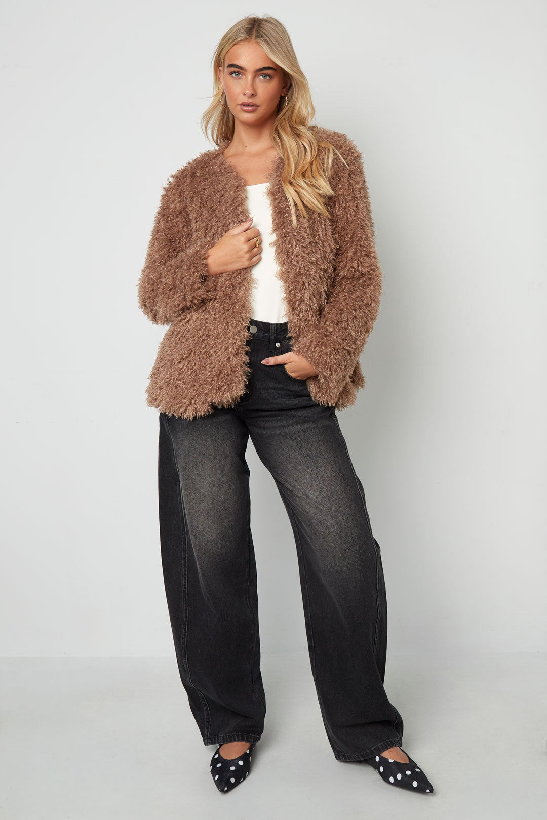 Soft fluffy coat