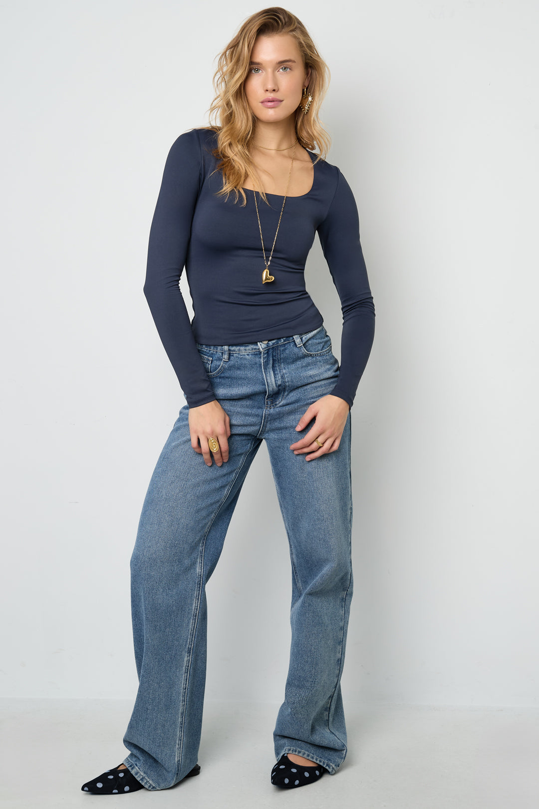 Nylon Long sleeve tops Solid color Basic All Fit  Clothes